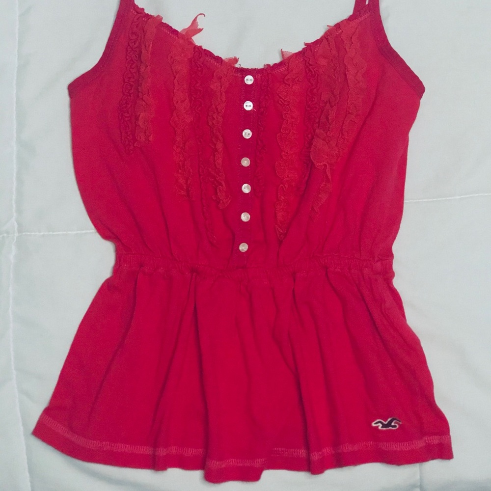 Hollister cami with ruffles